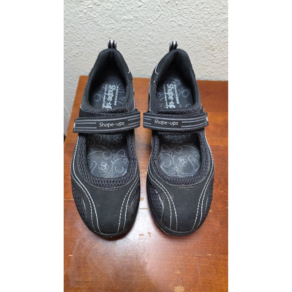 Skechers Shape-ups Mary Jane Womens 9 Black Rocker Bottom Athletic Shoes 11807